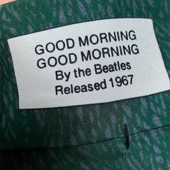 VTG Beatles Silk Necktie “ Good Morning “ Collectible Gift Music Fan Beatlemania - Picture 3 of 12